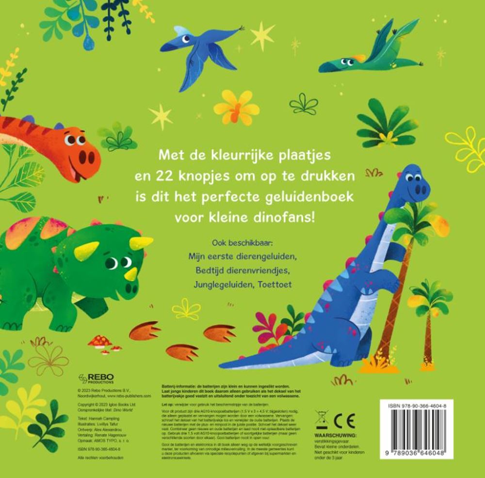 Rebo Publishers Sound Book Dinowereld