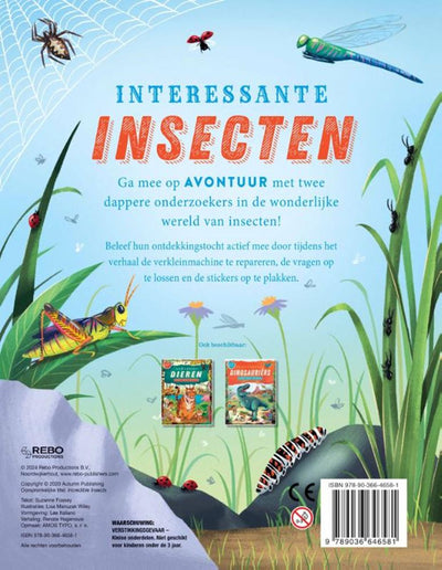 Rebo Publishers interessante Insektenaufkleber neu