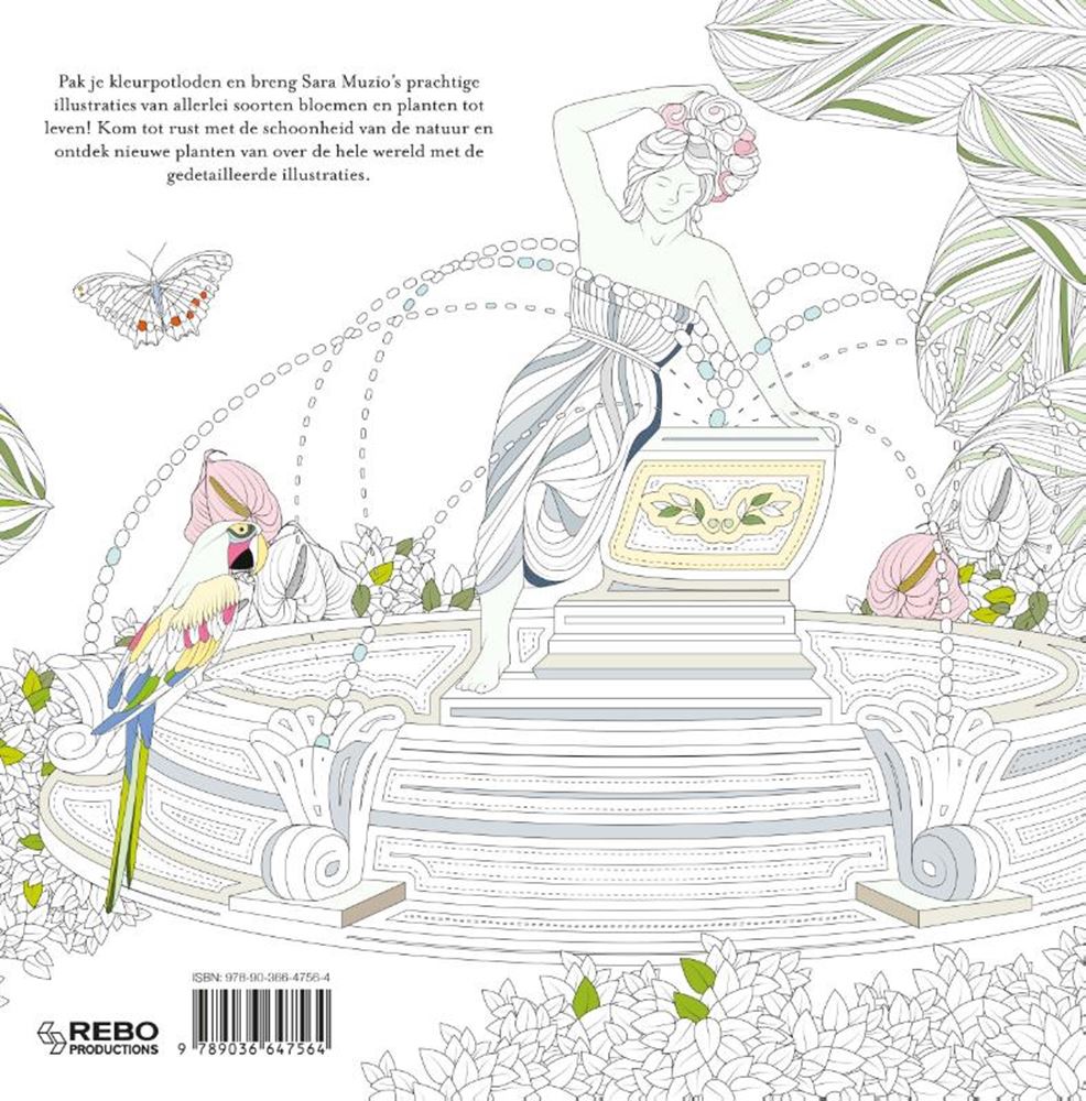 Malbuch: Botanische Gärten für Erwachsene