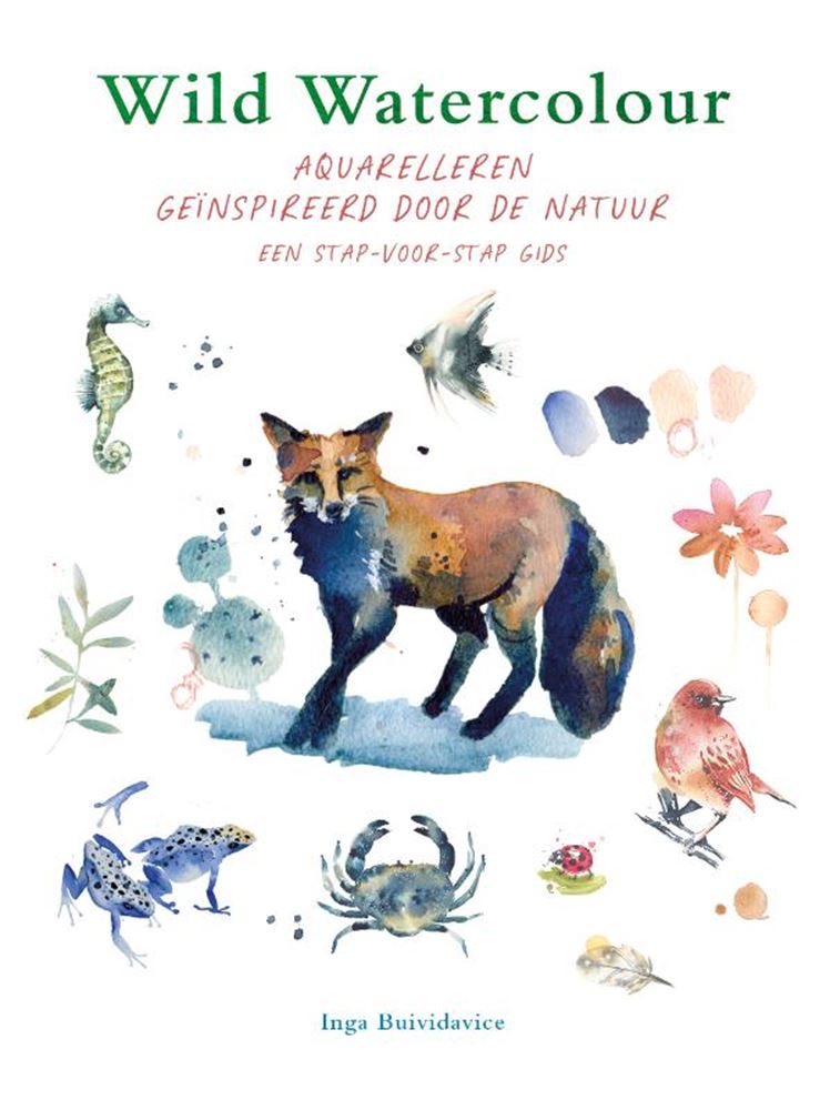 Malbuch: wildes Aquarell für Erwachsene