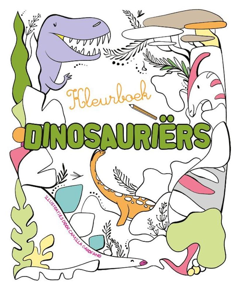 Malbuch: Dinosaurier. 3+