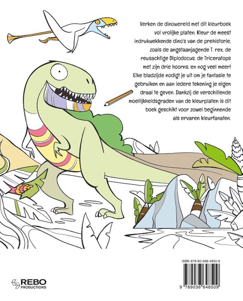 Malbuch: Dinosaurier. 3+