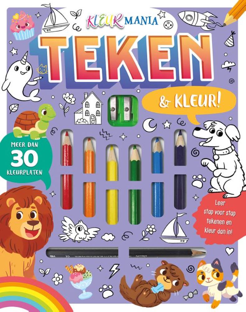 Zeichnen und Ausmalen! - Kleurmania 2+