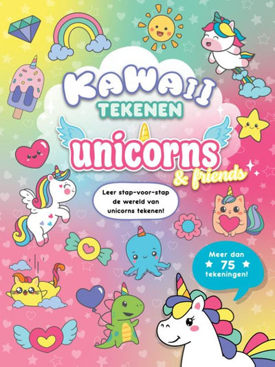 Rebo Publishers Kawaii zeichnet Einhörner, Freunde