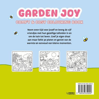 Rebo Publishers Garden Joy – gemütliches, gemütliches Malbuch