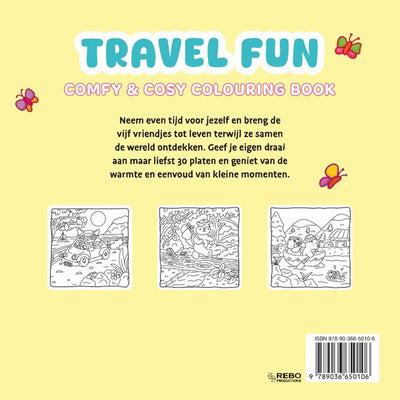Reisespaß von Rebo Publishers – bequemes, gemütliches Malbuch