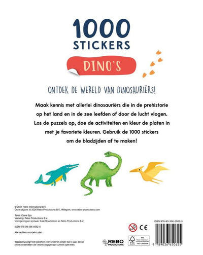 Dinos - 1000 Aufkleber 4+