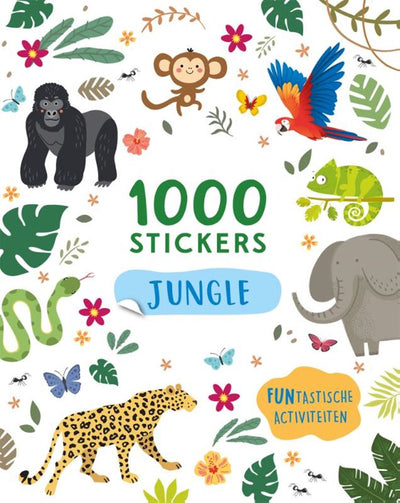 Dschungel-Aktivitätsbuch von Rebo Publishers – 1000 Aufkleber
