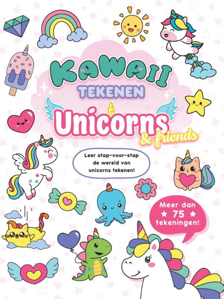 Kawaii zeichnet Einhörner für Freunde ab 6 Jahren