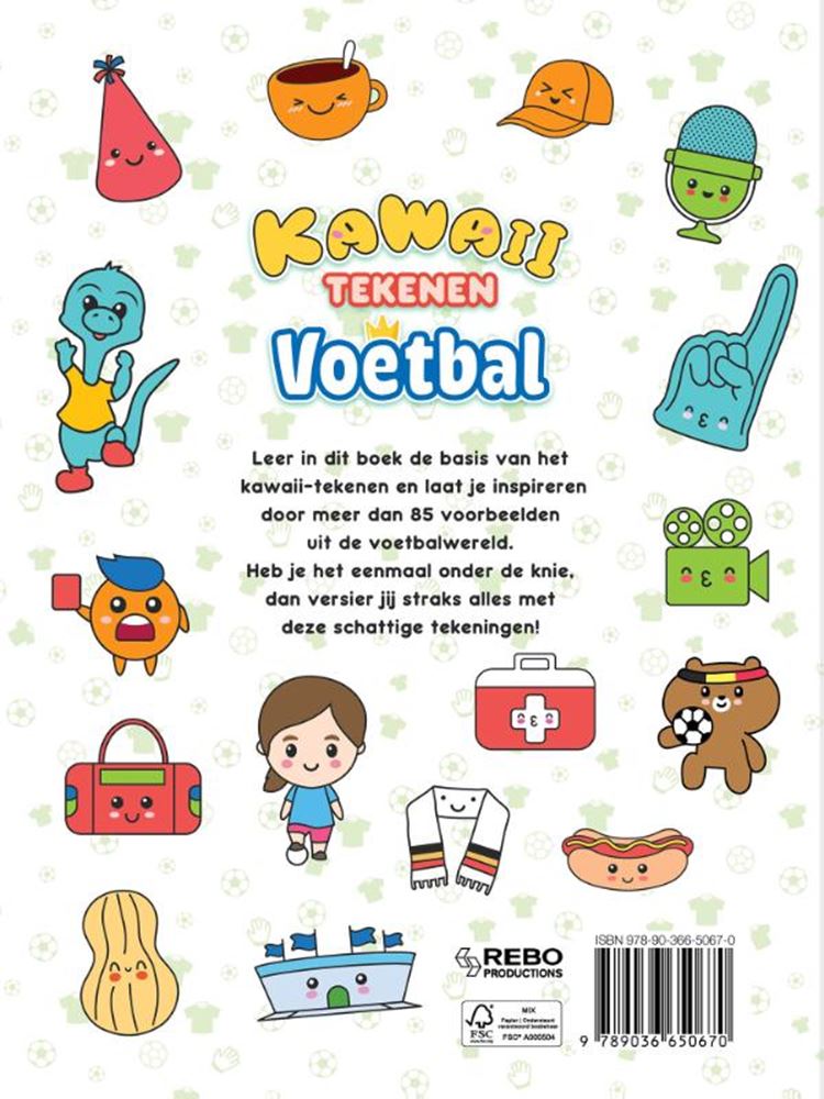Kawaii Fußball zeichnen 6+