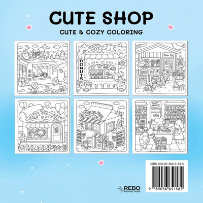 Rebo Publishers Cute Shop – süßes, gemütliches Malbuch