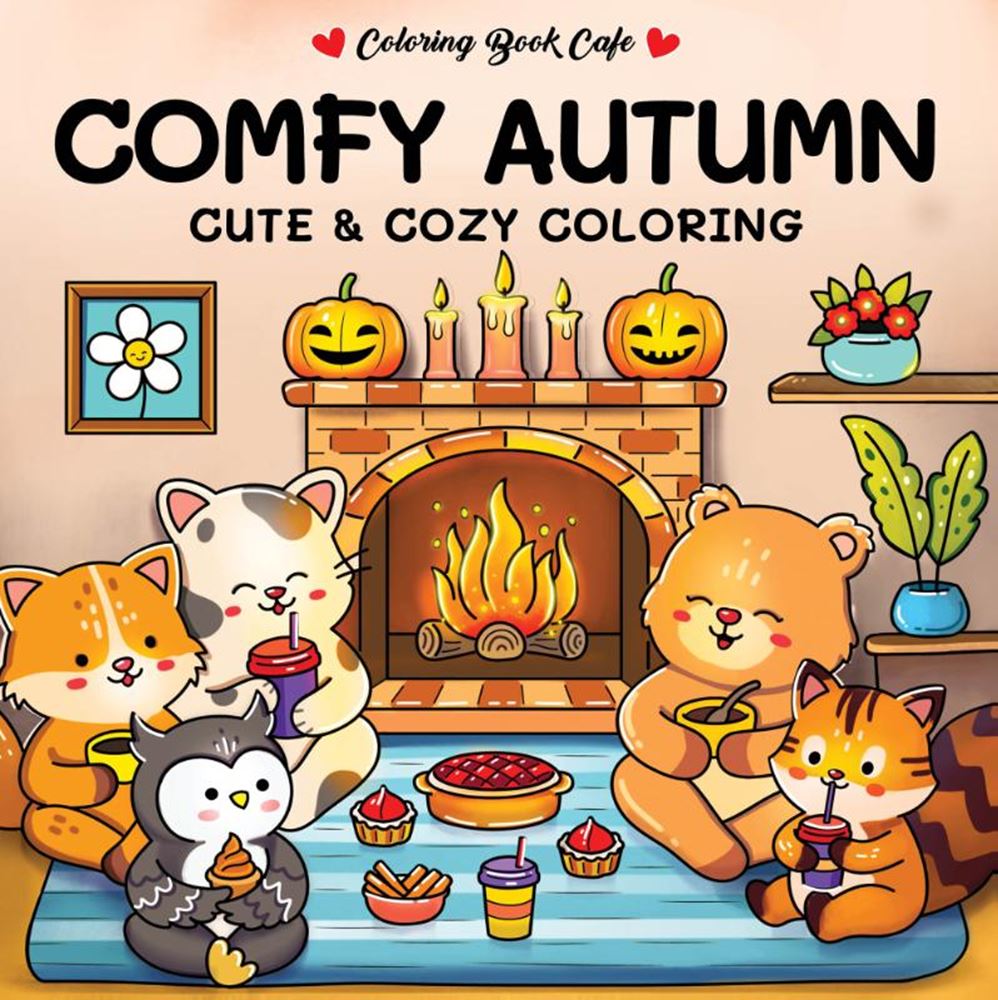 Rebo-Verleger „Comfortable Autumn“ – süßes, gemütliches Malbuch