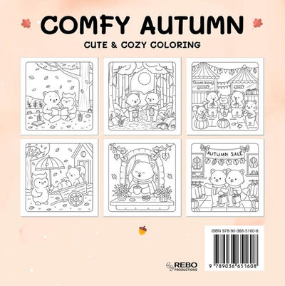 Rebo-Verleger „Comfortable Autumn“ – süßes, gemütliches Malbuch