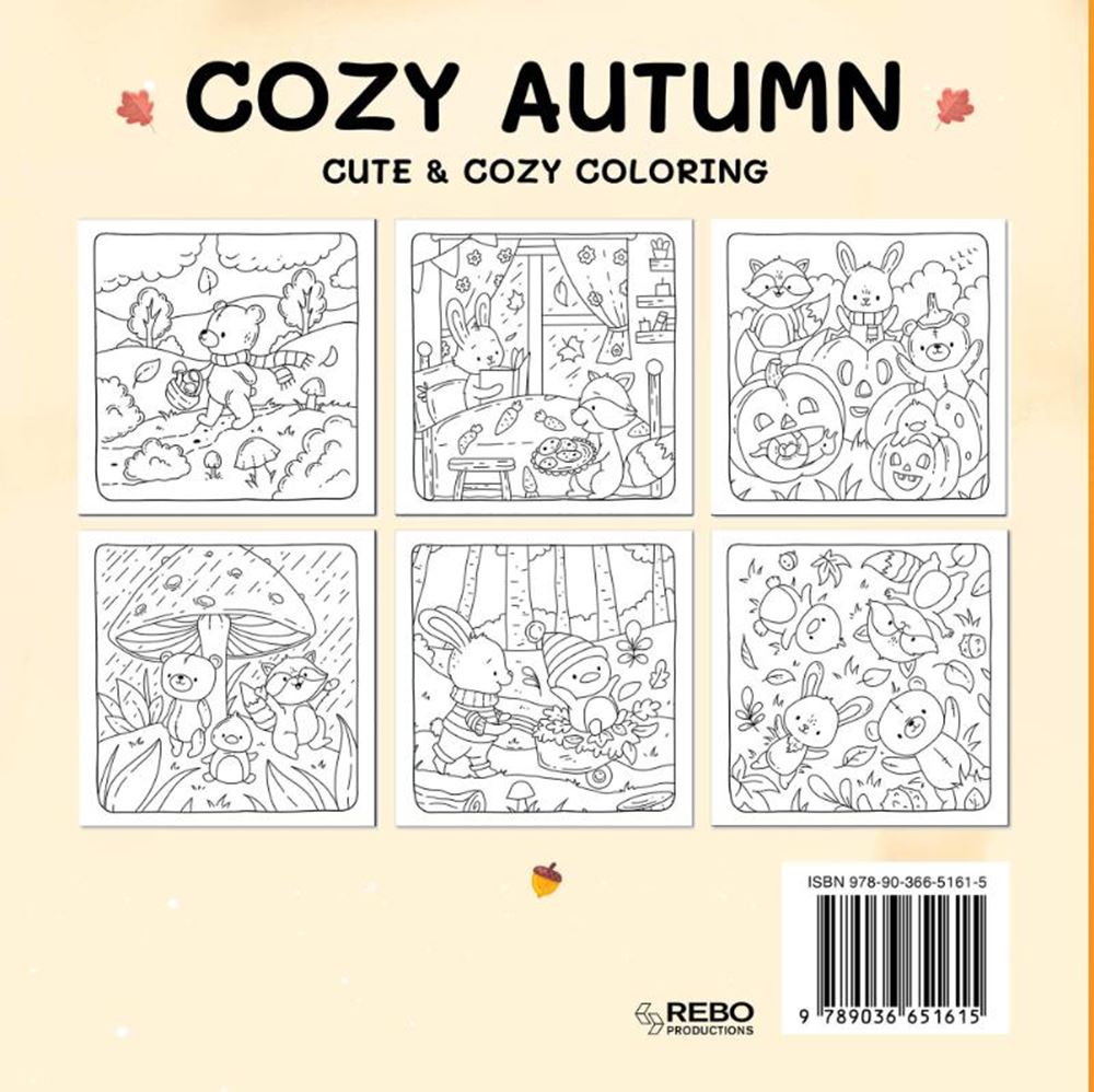 Rebo-Verleger „Cosy Autumn“ – süßes, gemütliches Malbuch