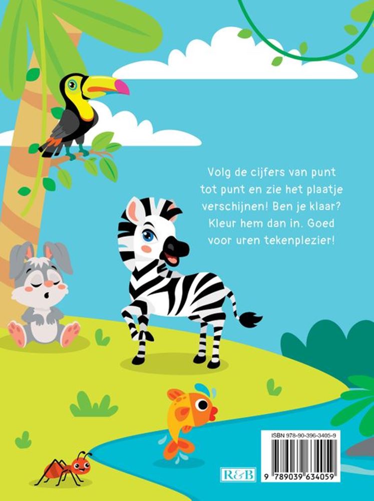 Tiere des Rebo-Verlags – Punkt-zu-Punkt-Zeichenbuch