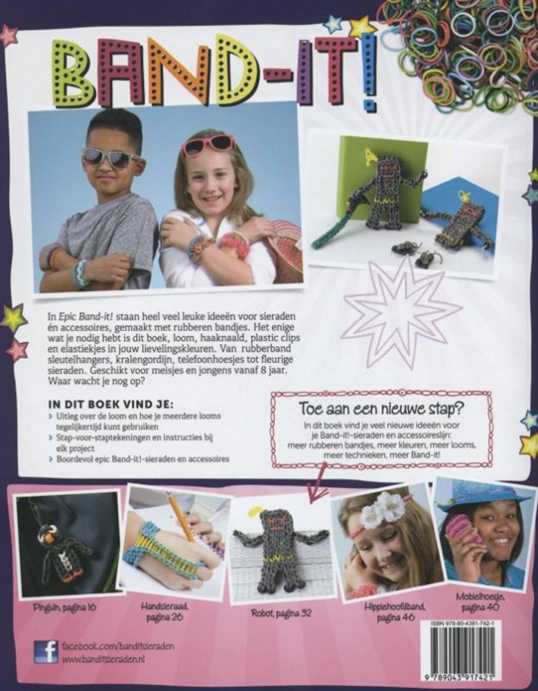 Band-it war süchtig nach Gummiband-Schmuck. 8+