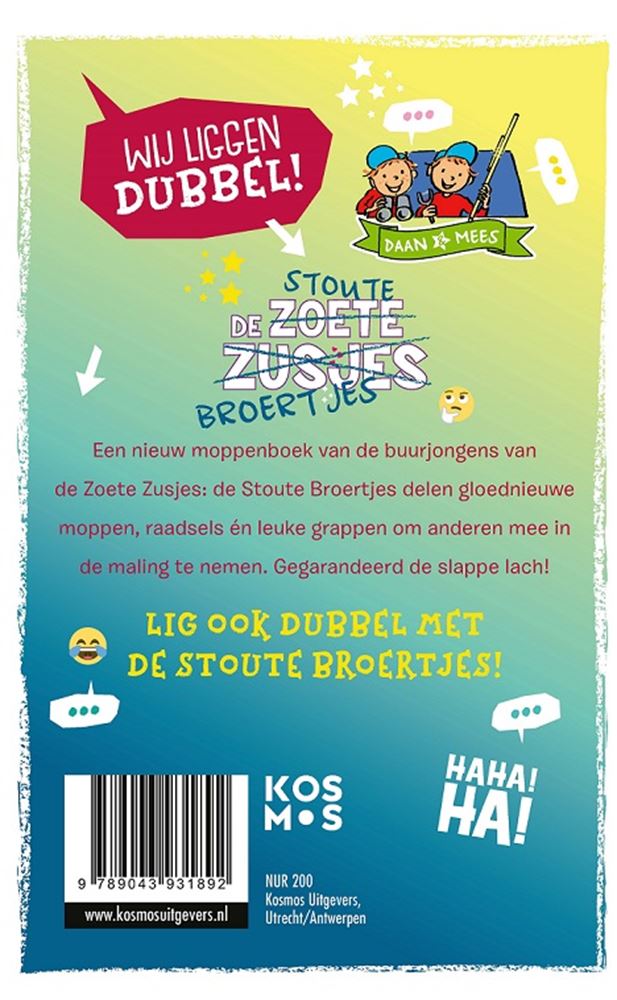 De zoete zusjes - Der kühne Broertjes Moppenboek