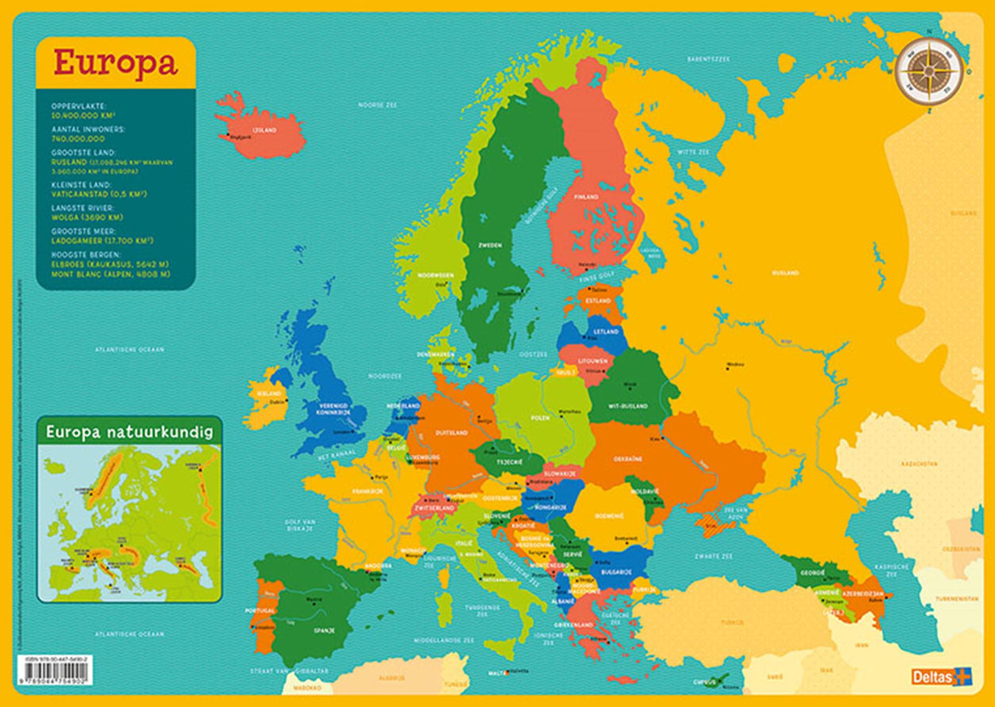 Deltas Educational Gründerkarte Europa