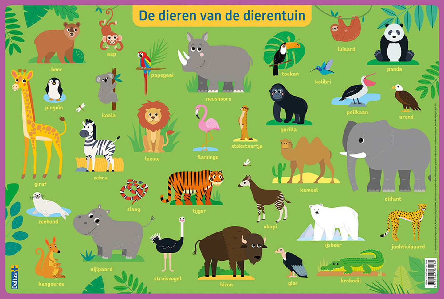 Deltas Bildungsgründer Vorschule Dieren aus dem Zoo