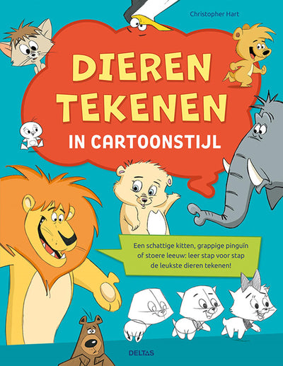 Deltas Diereen Zeichnung im Zeichentrickstil