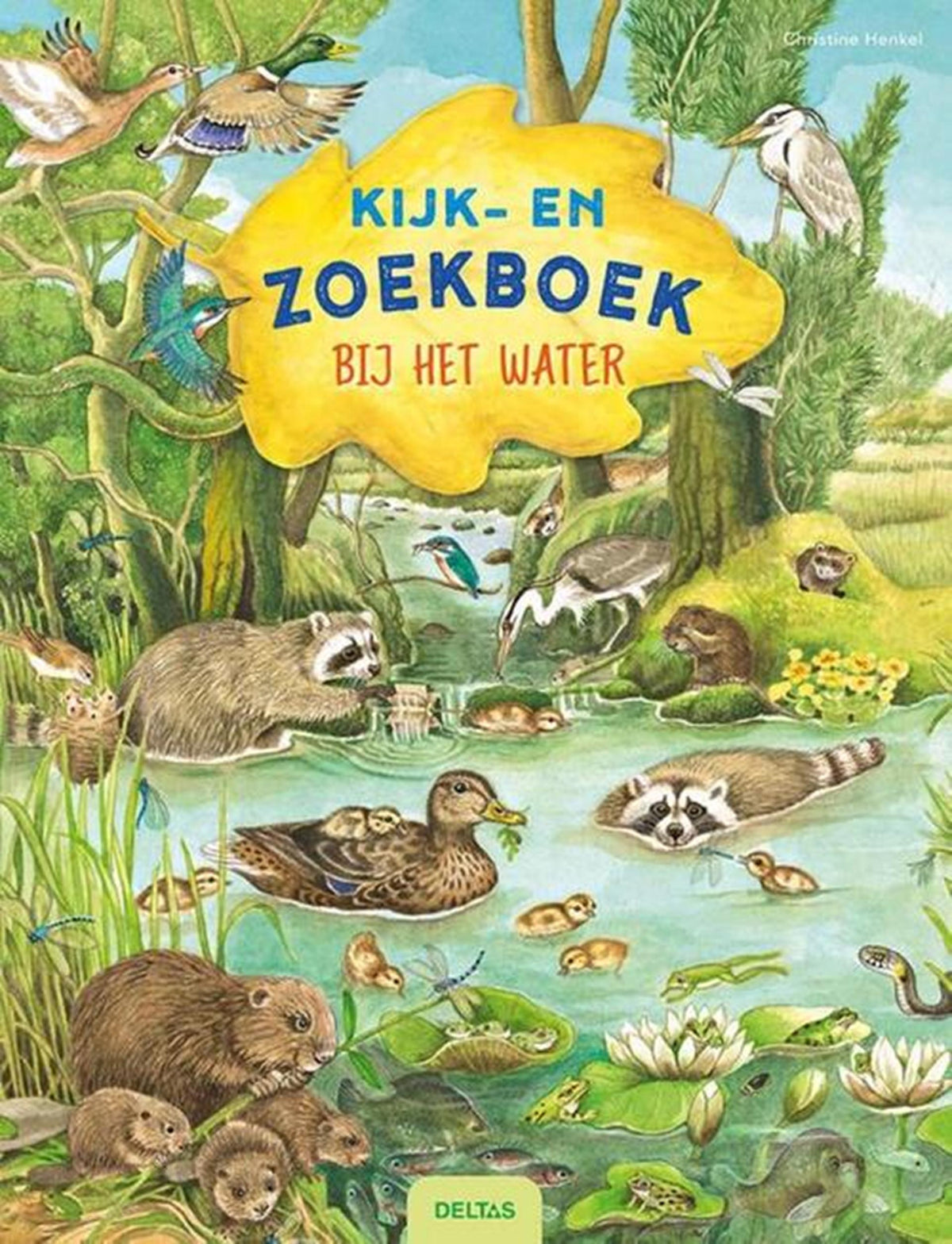 Deltas schauen Sie sich das Suchbuch am Wasser an