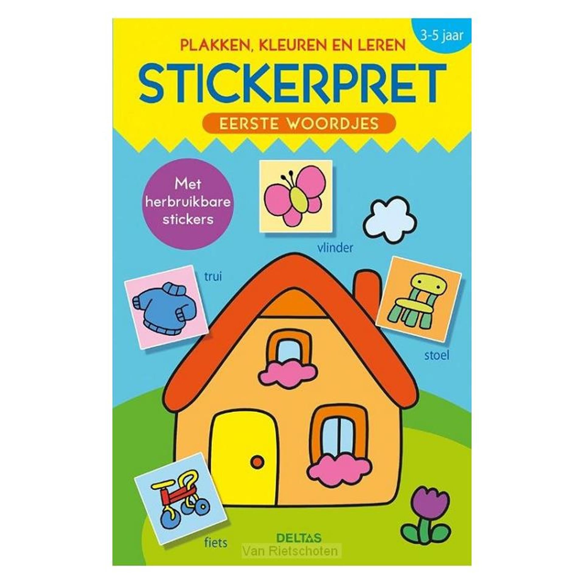 Deltas Aufkleber Spaß Erste Wörter kleben, Farben und Lernen (3-5 Jahre)