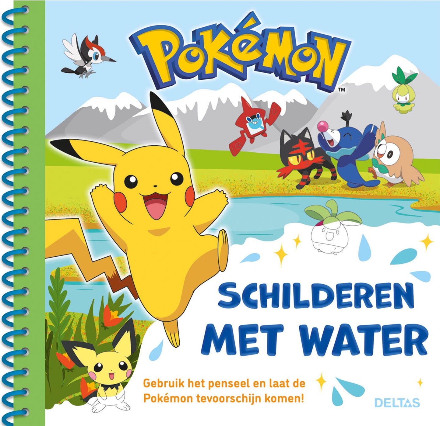 Deltasmalerei mit Wasser Teil 1 (grün)