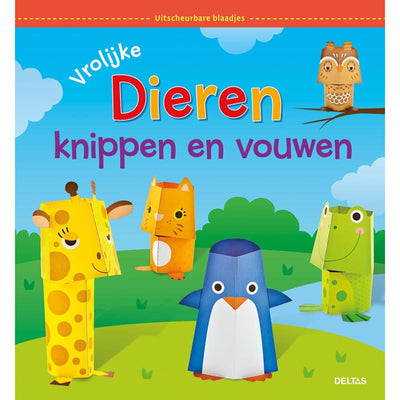 Schneiden und falten Sie Deltas fröhliche Tiere