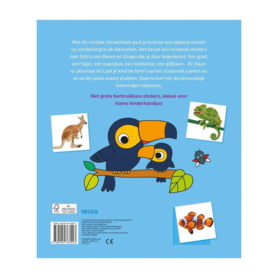 Deltas im Zoo-Stickerbuch