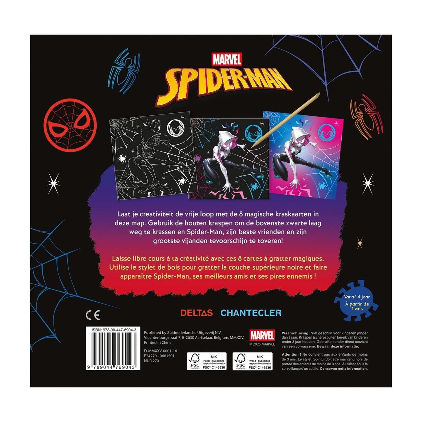 Deltas Marvel-Spider-Man-Rubbelkarten