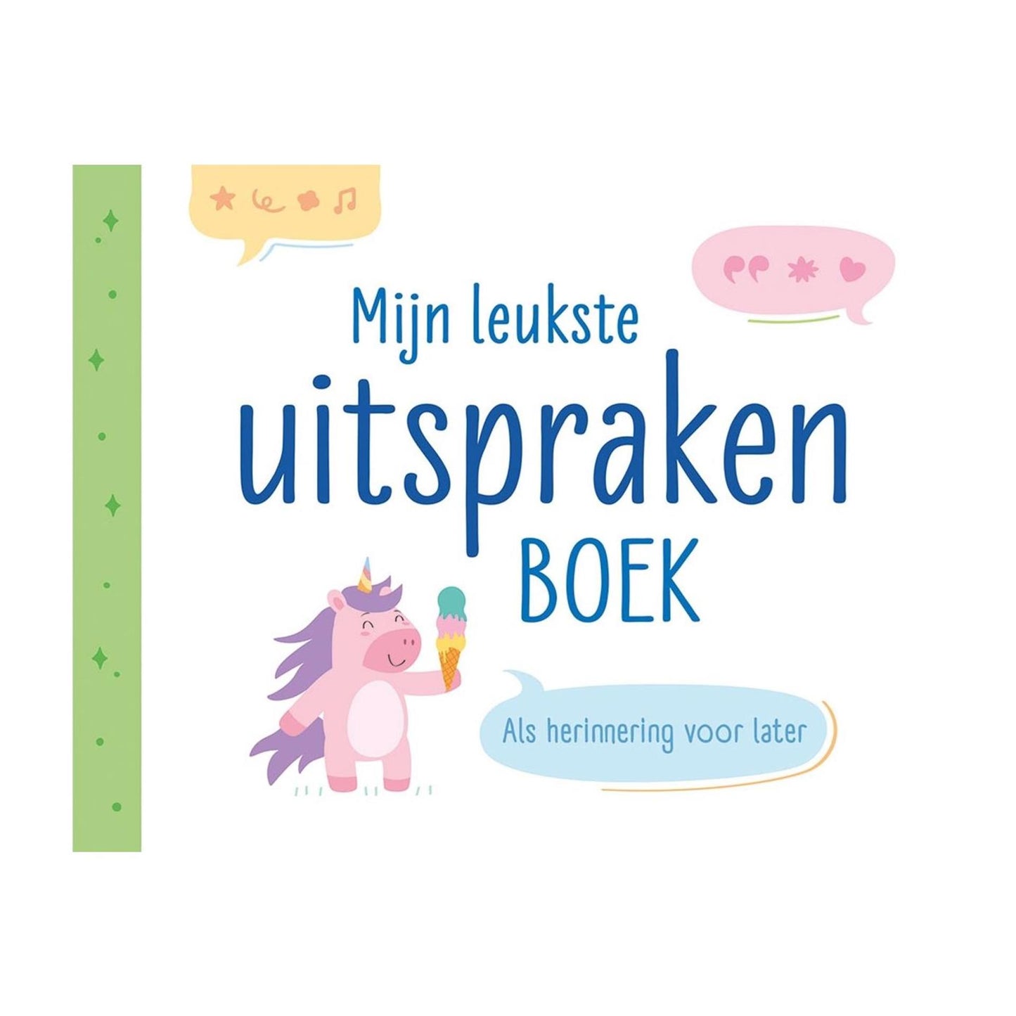 Deltas Buch „Meine besten Sprüche“ grün