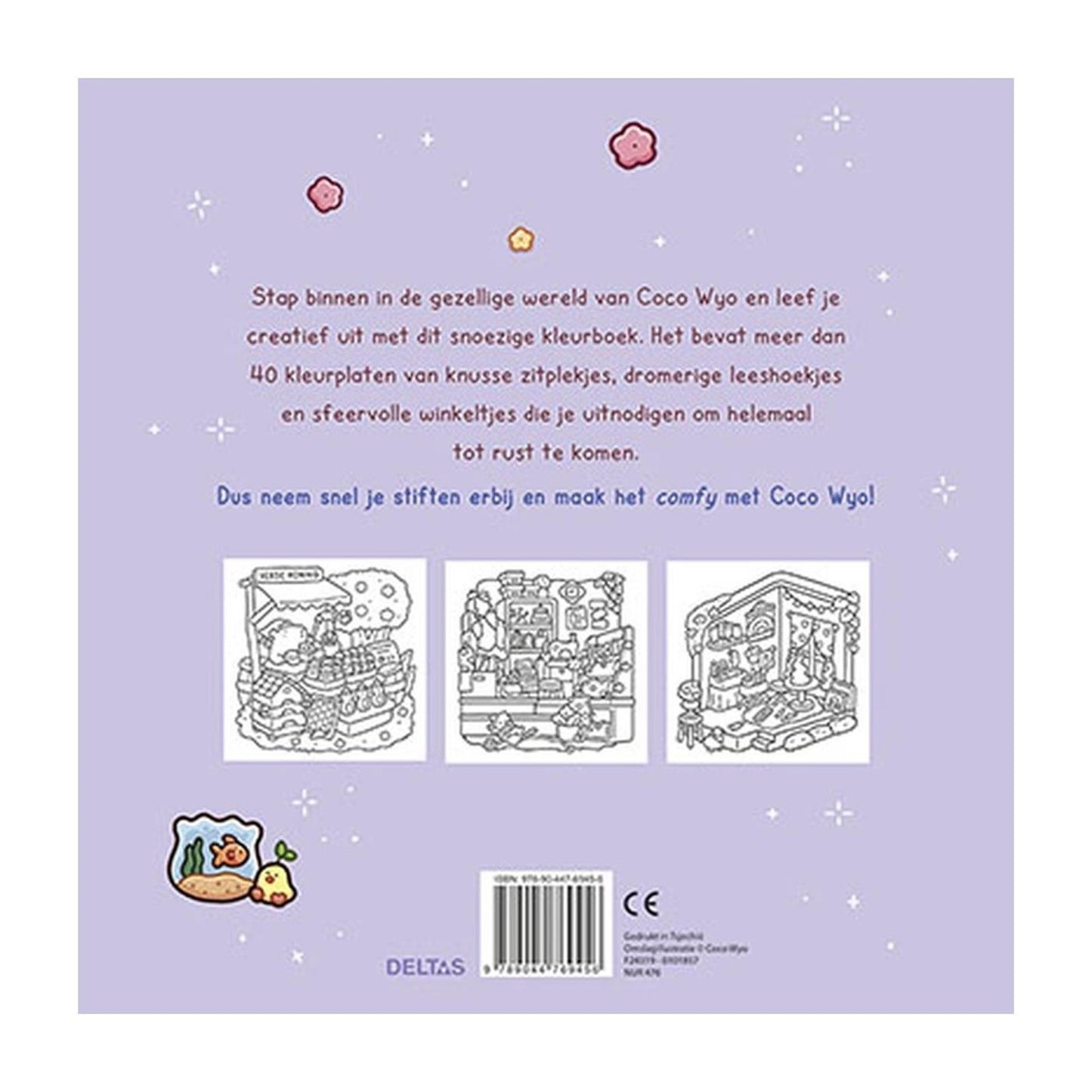Deltas süßes, gemütliches Malbuch Coco Wyo