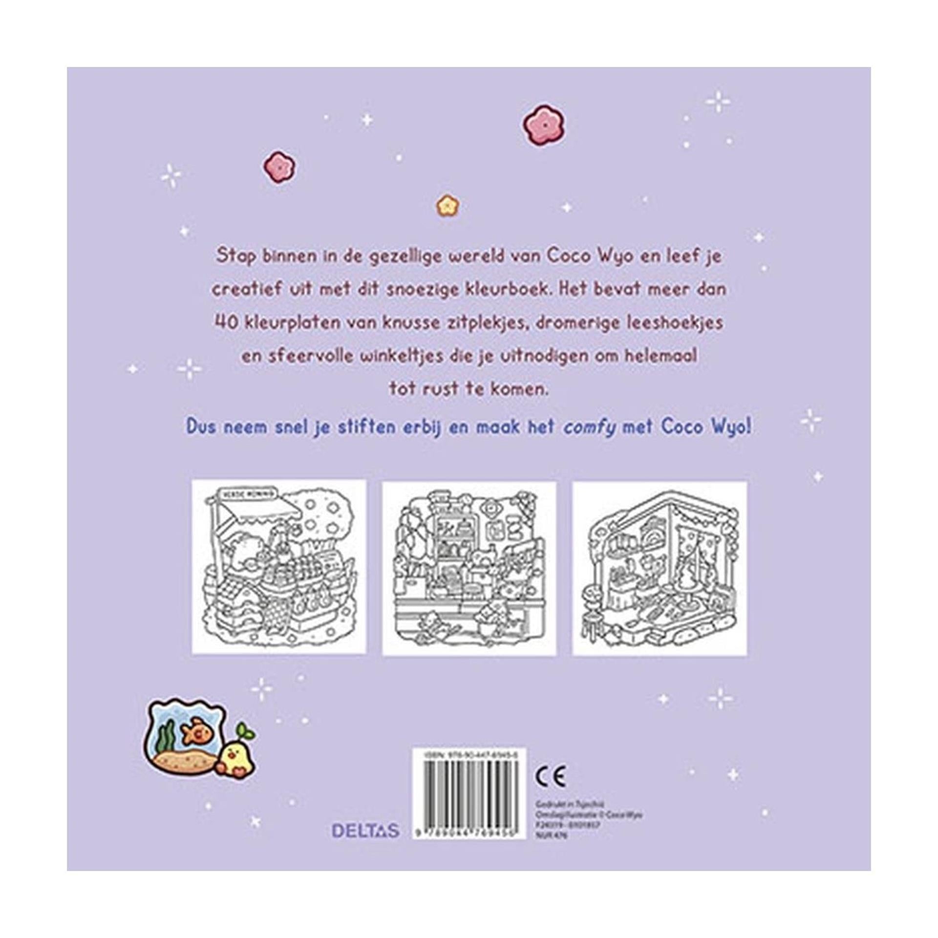 Deltas süßes, gemütliches Malbuch Coco Wyo