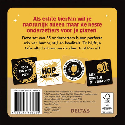Deltas machen sich keine Sorgen, Bier glücklich! 25 Untersetzer