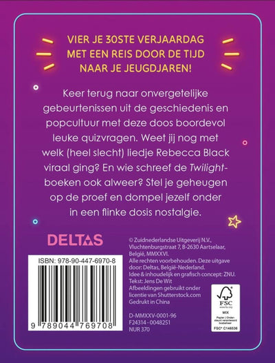 Deltas Hurra 30 Jahre! Quiz