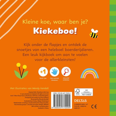 Deltas Guck-A-Boo-Kuh – Pappbuch mit Klappen