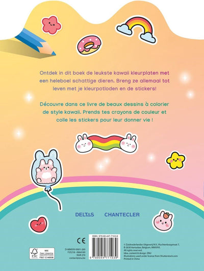 Deltas kawaii Farb- und Aufkleberspaß-Malbuch