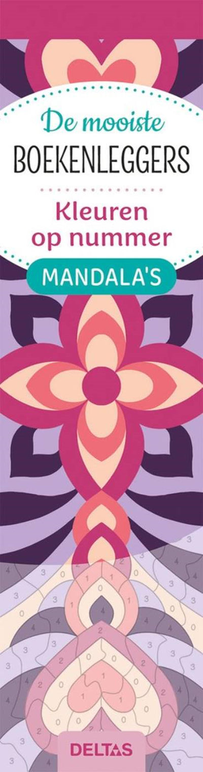 Deltas sind die schönsten Lesezeichen zum Ausmalen von Mandalas nach Zahlen