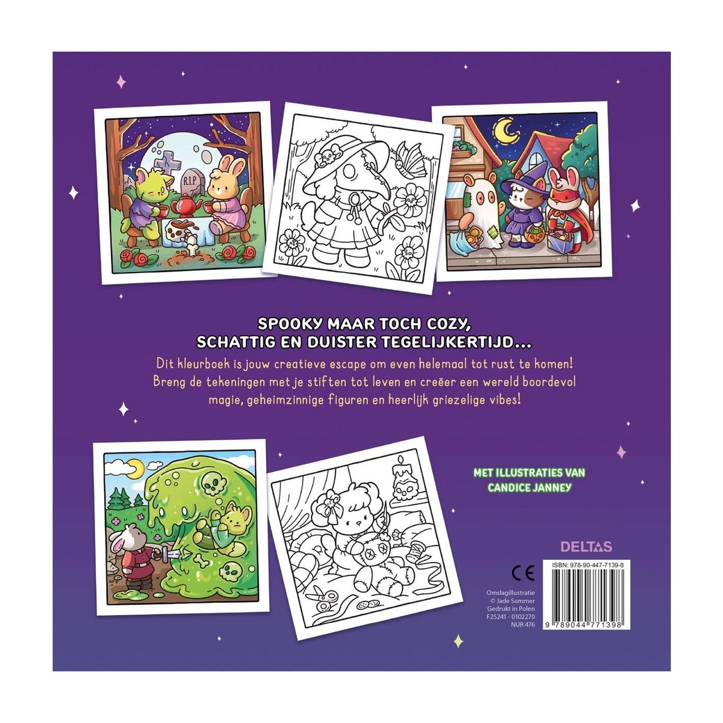 Deltas gruselige Momente – gemütliches Malbuch