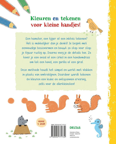Deltas mein erstes Zeichenbuch – glückliche Tiere