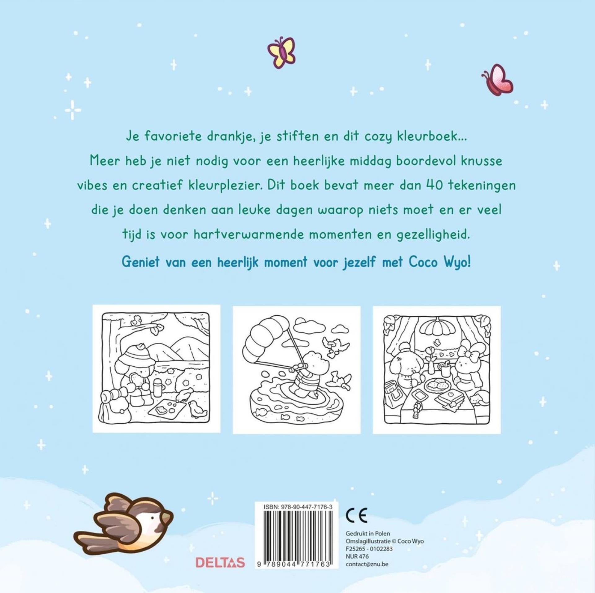 Deltas gemütliche Tage, süßes, gemütliches Malbuch, Coco Wyo