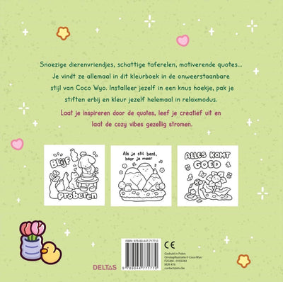 Deltas gemütliche Stimmung, süßes, gemütliches Malbuch Coco Wyo