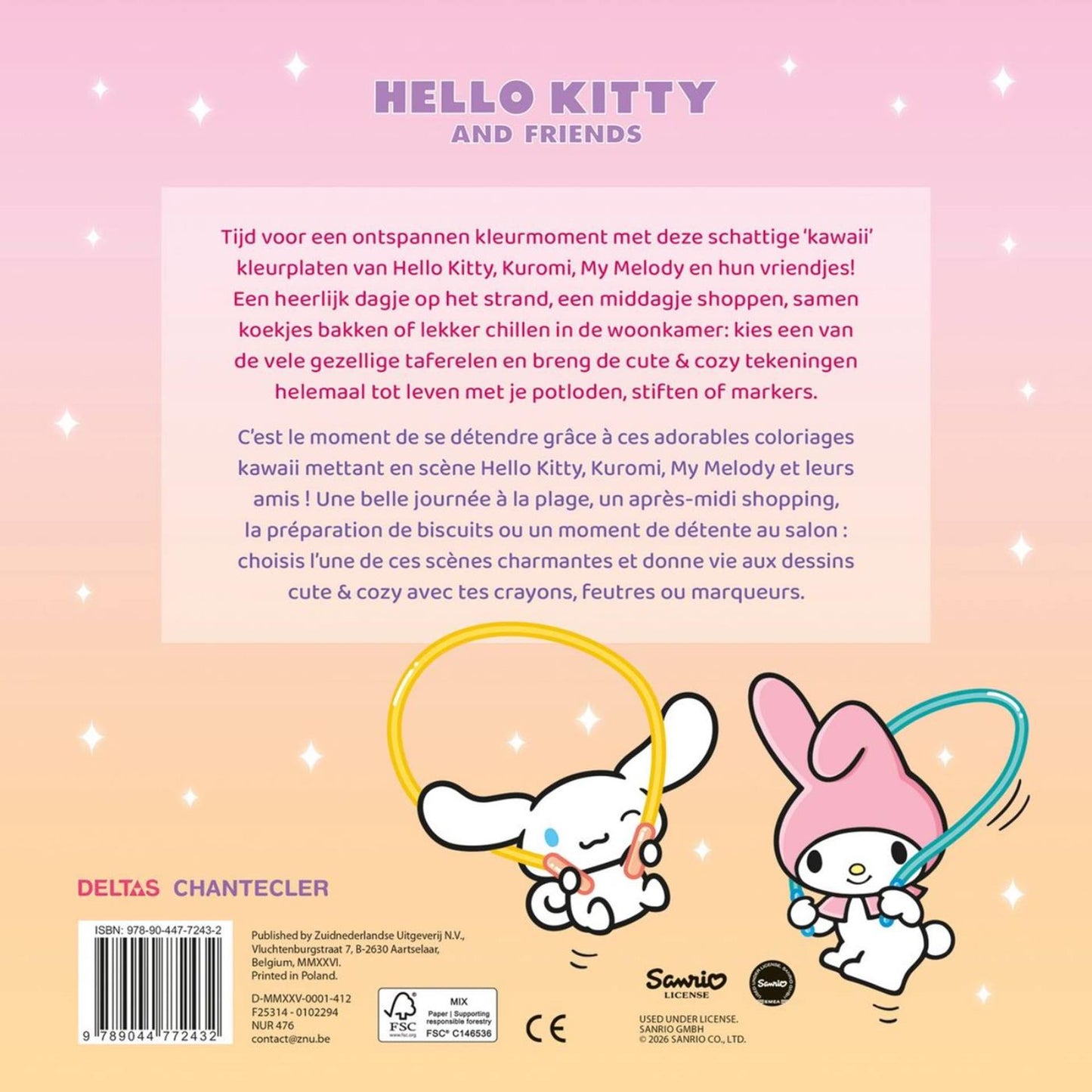 Deltas Hello Kitty und Freunde in süßer, gemütlicher Farbe