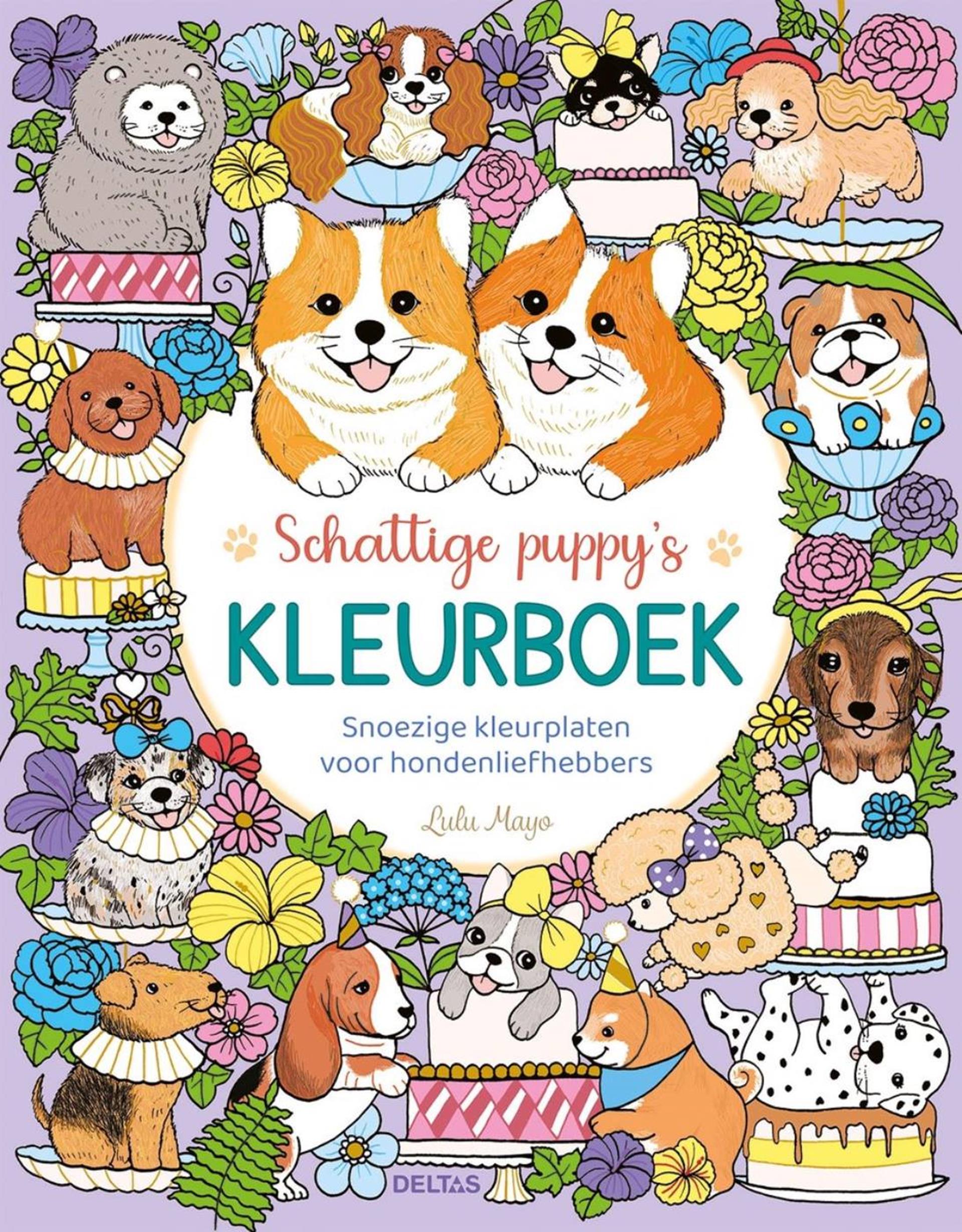 Deltas süßes Welpen-Malbuch