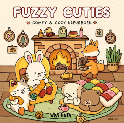 Deltas Fuzzy Cuties süßes, gemütliches Malbuch