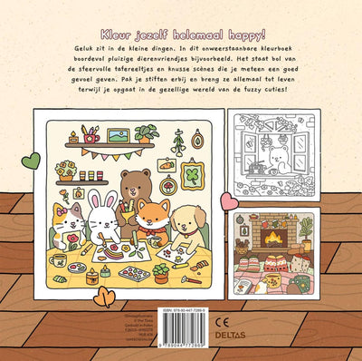 Deltas Fuzzy Cuties süßes, gemütliches Malbuch