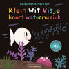 Kleiner weißer Fisch hört Wassermusik. 2+