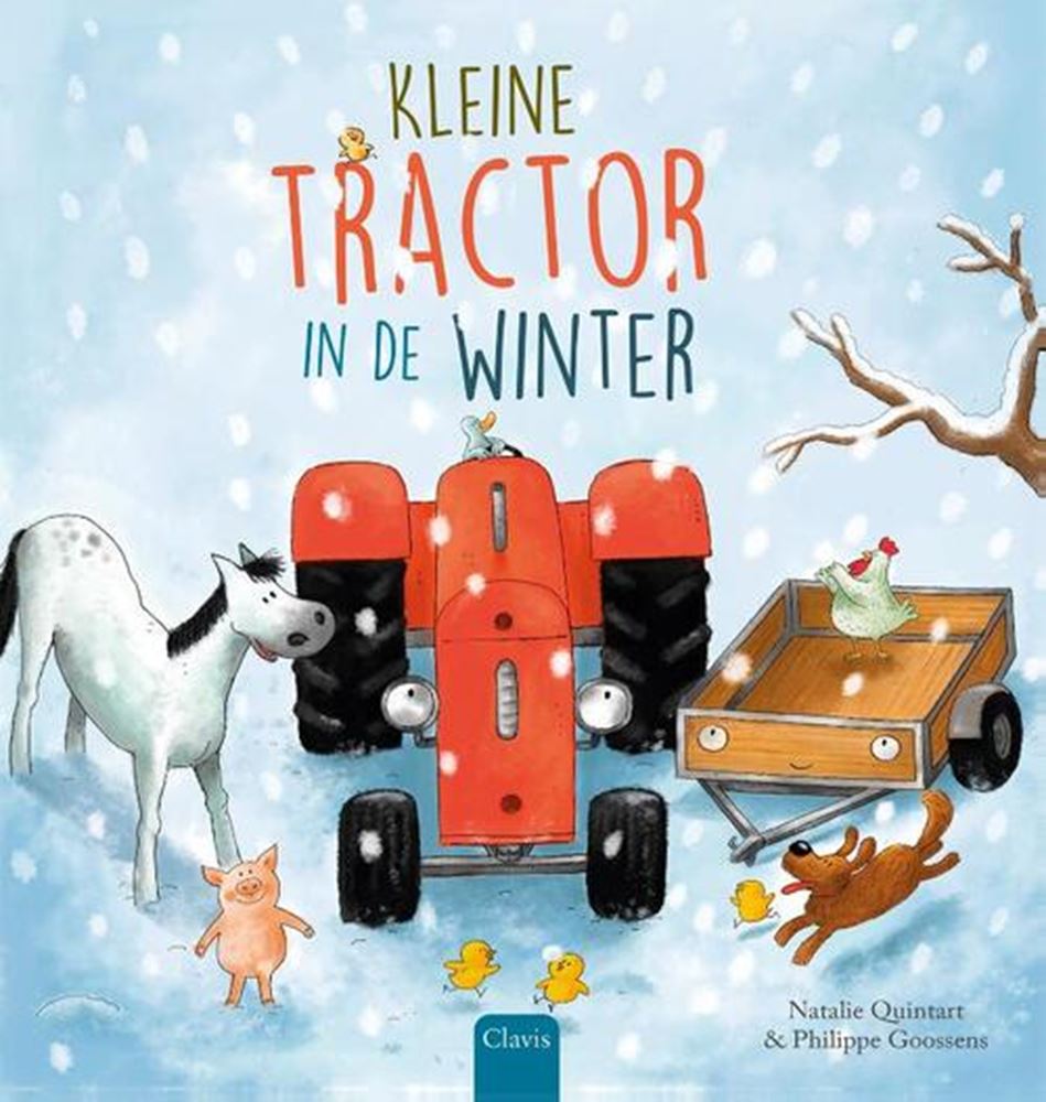 Kleiner Traktor im Winter. 3+