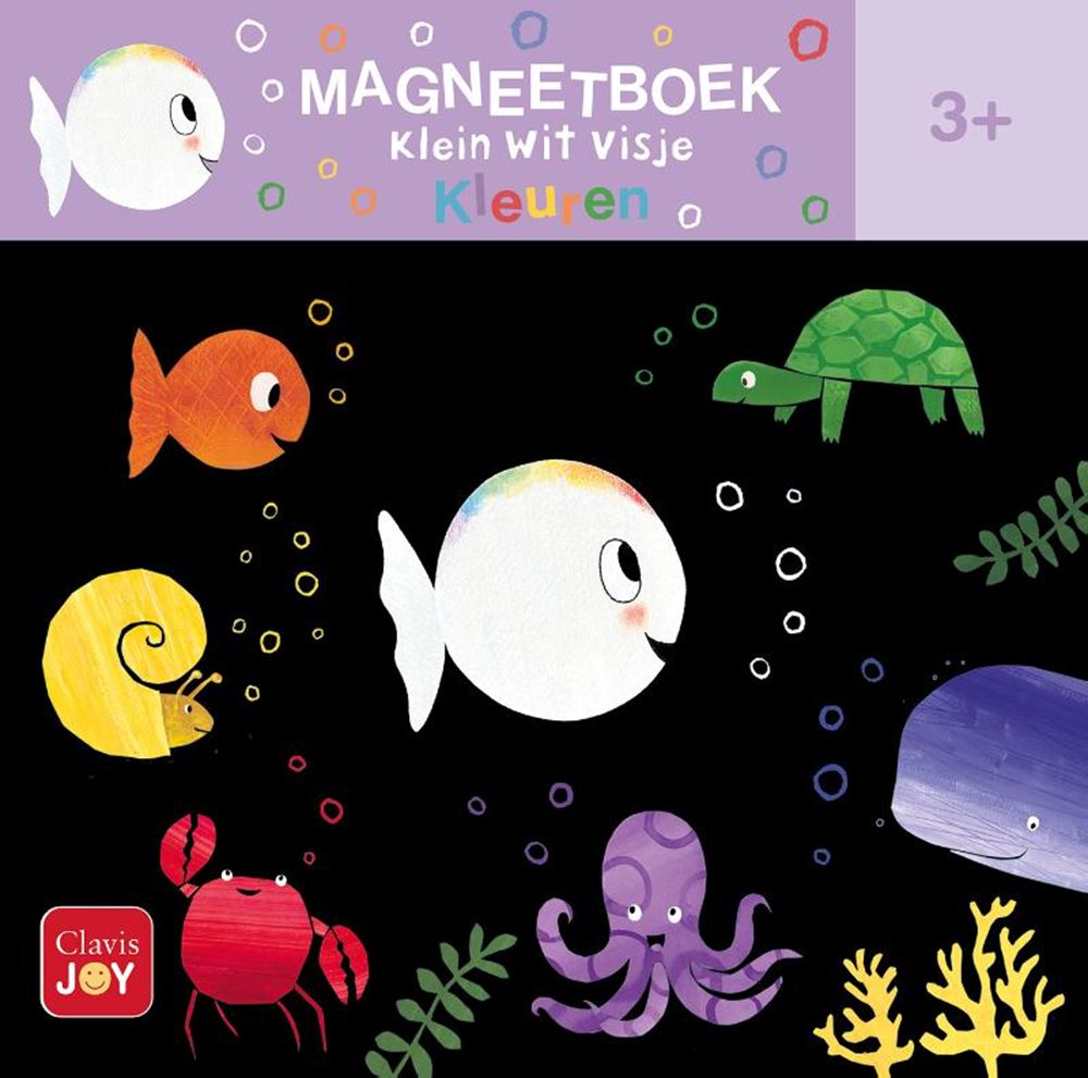 Magnetisches Buch kleiner weißer Fisch. 3+