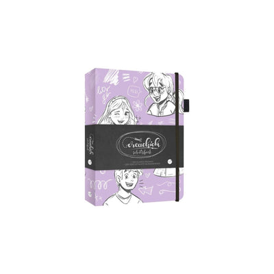 Kluitman Creachick Skizzenbuch lila 21x15cm